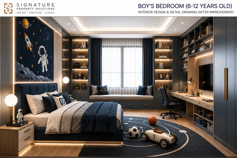 ห้องนอนเด็กชาย (6–12 ปี) — 1