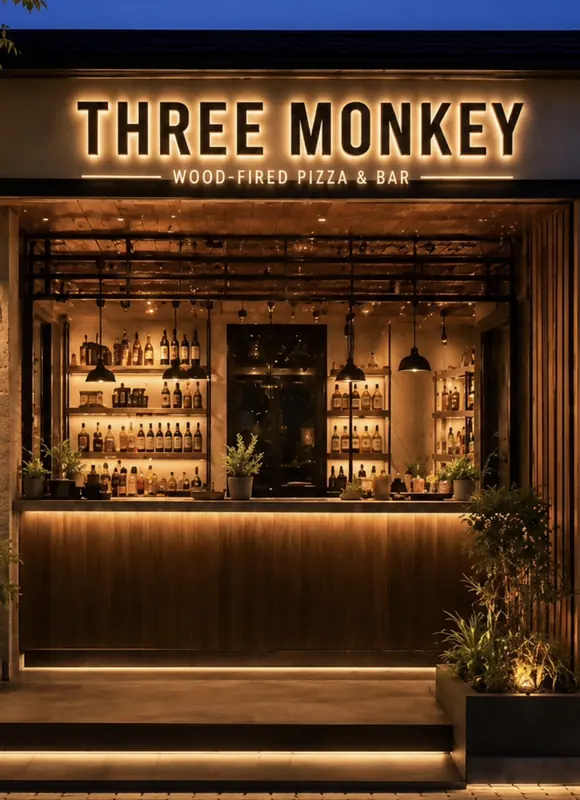 Three Monkeys — ร้านพิซซ่าเตาฟืน & บาร์ — 2